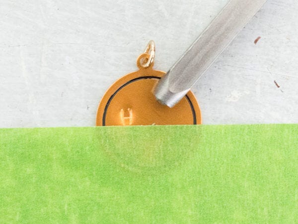 securing key chain with tape