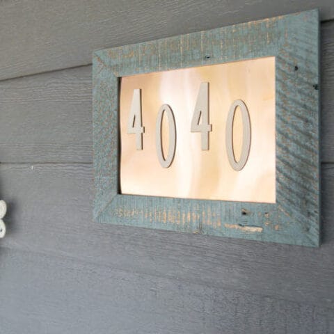 A DIY Address Plaque