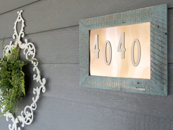 A DIY Address Plaque