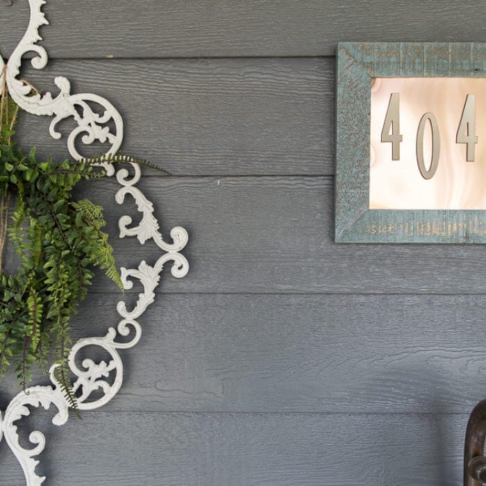 A DIY Address Plaque