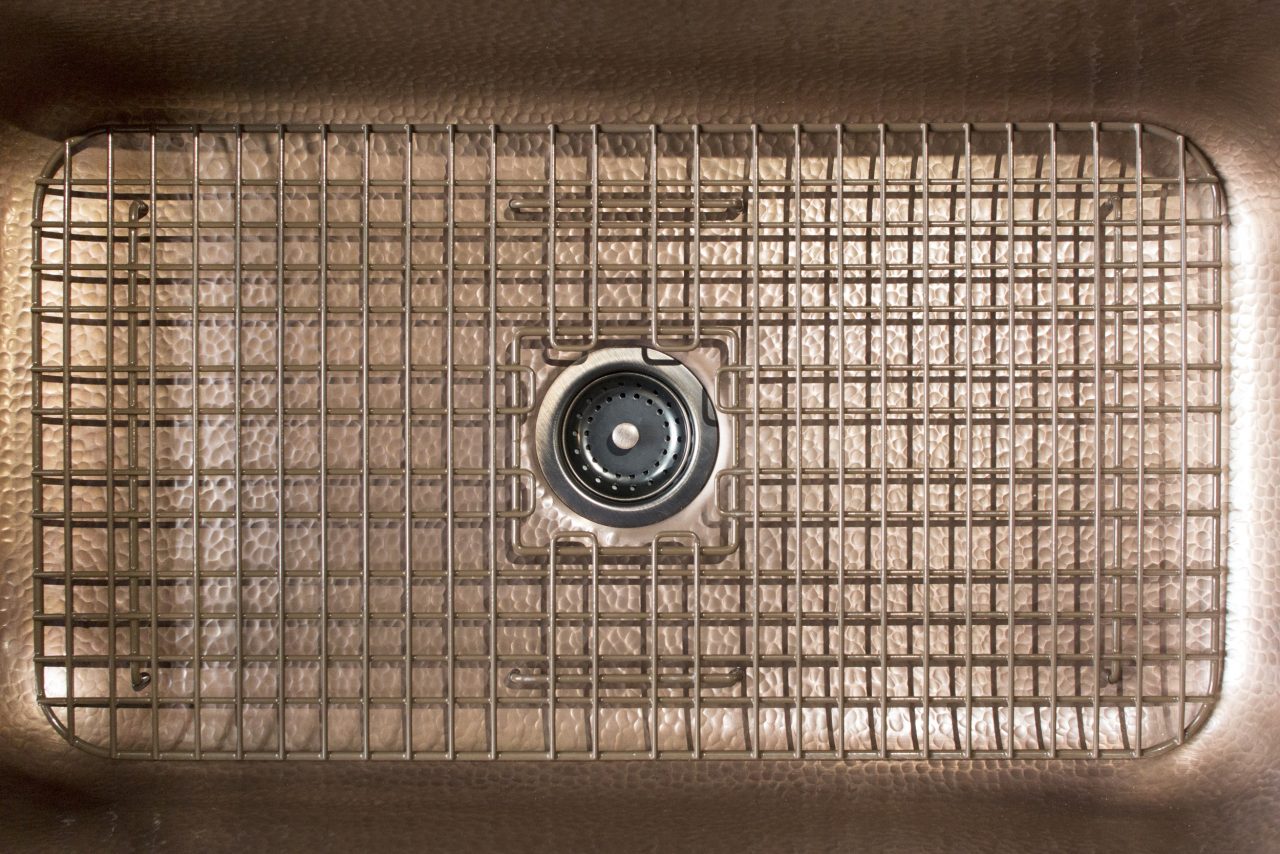 Antique brown bottom grid for kitchen sinks