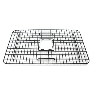 matte black bottom grid for kitchen sink