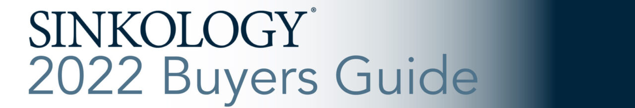 "SINKOLOGY 2022 Buyers Guide" title banner.